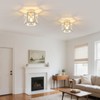 XSDeTu 2 Pack White Semi Flush Mount Ceiling Light, Modern