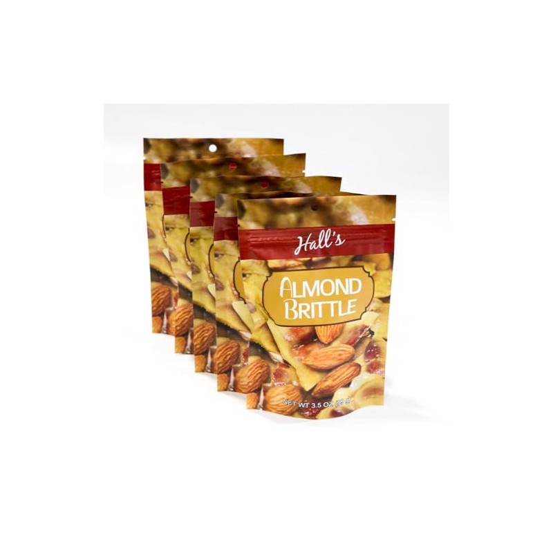 Almond Brittle Snack Bags, 3.5 oz (5 count)