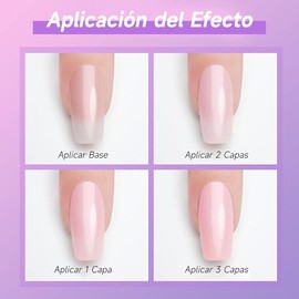 SADOWAY Esmalte en Gel Kit: Juego de 6 Colores de Esmalte de Gel Desnudo Todas Las Estaciones Tonos de Piel Rosa Marrón(6 colors Whispers of Love) (6 