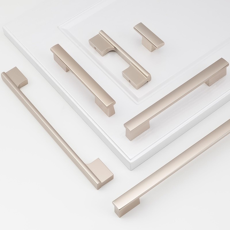 BUKOBYHE 10 Pack Kitchen Cabinet Knobs Champagne Bronze Cabinet Knobs