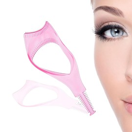 FIMWOLZ Upper Lower Eyelashes Mascara Guard Applicator Guide Aid with Eyelash Comb 3 in 1 Makeup Cosmetic Eyelash Tool