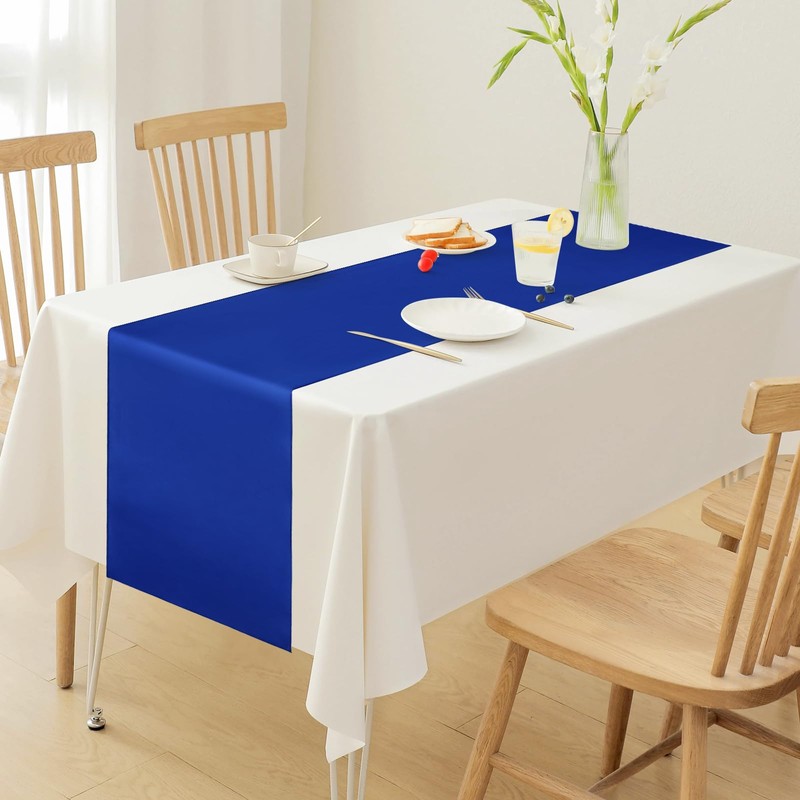 2 PCS Royal Blue Table Runner 12 x 108 Inch