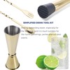 Gbuxska Gold Muddler for Cocktails, 10 Inches Bar Spoon, 1