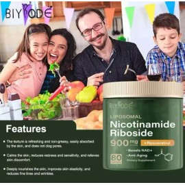 Nicotidamide Nadresveratrol 900mg 3 Pack Con 80 Cap. Cu                                                                                               