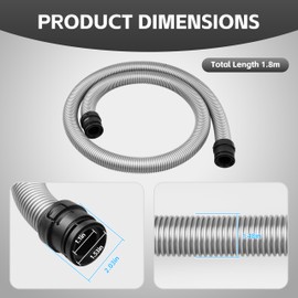 Upgrade 70" Flexible Suction Extension Hose for Miele Classic C1 Vacuums