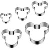 Tmflexe Mouse Cookie Cutter Sandwich Cutters for Kids DIY Lunchbox