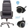 Lihao 5 Ruedas para Silla de Oficina Universales Resistentes a