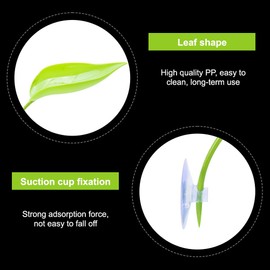 Betta Bed Leaf Hammock,3 PCS Plastic Fish Tank Simulation Leaf Bed with Suction Cup for Fish Tank Small Reptiles Bearded Dragons