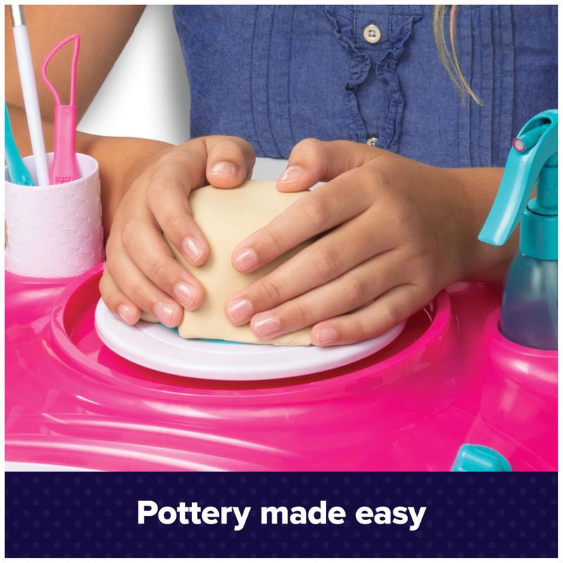 Cool Maker, Pottery Studio, Air-Dry Clay Pottery Wheel Sculpting &