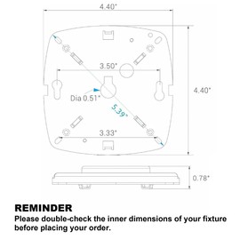 Legental 4" LED Light Engine Retrofit Kit - 5.39" Overall Size, 17W, 2700K, 1200LM, 120V, CRI90, UL/ES/JA8 Certified - Ideal for Ceiling Flush Lights, Ceiling Fans, Pendants & Garden Light