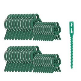 Plant Clips Plant Clips for Trellis Tomatoes, Roses, Cucumbers and Other Trellis Plants - Especially Easy Trellis for Plants (40 Large + 40 Small + 20 Binders)