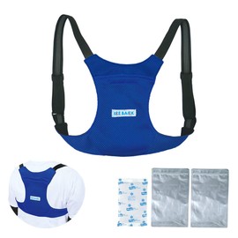 Heatstroke Prevention Product [BR-530 Ice Back Ice Bag 2 Color: Blue] Cools your back with an exclusive ice pack and vaporization heat effect! Quick-drying material