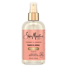 SheaMoisture Hold and Shine Moisture Mist Coconut and Hibiscus for Thick, Curly Hair for Frizz Control 8 oz