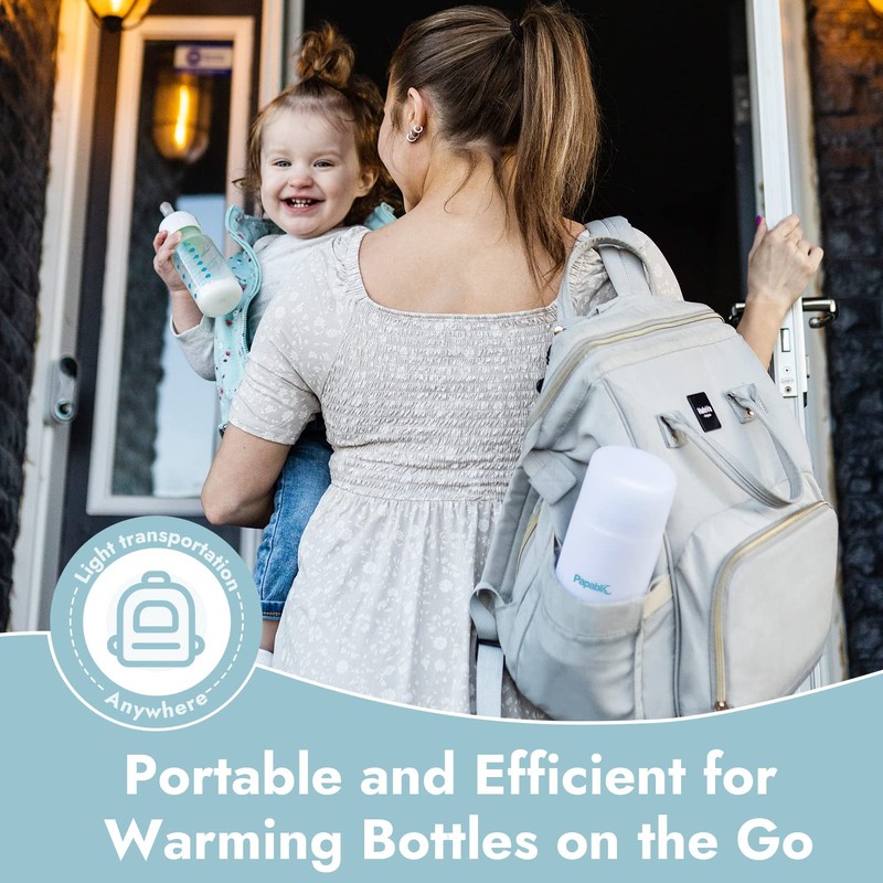 Papablic Portable Travel Baby Bottle Warmer On The Go, Fits