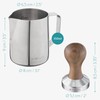 Navaris Coffee Tamper Set - Milk Jug and Stainless Steel