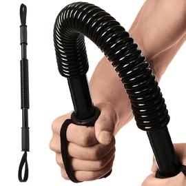 CALCHELE Power Twister Bar - Upper Body Exercise for chest arm workout equipment, Strengthening Your Chest Workout, Shoulders,Biceps, Arms, Forearm Strengthener 20-132 LBS