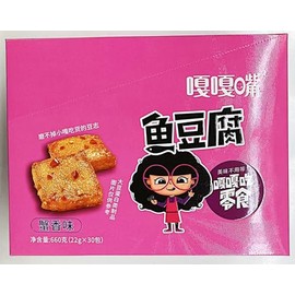 Chinese Spicy Fish Tofu Snack, Crab Flavor, (30 Packets, 22g Each),660g Total