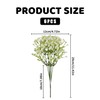 6Pcs Artificial Flowers,White Faux Fake Flower Bouquet Decoration,DIY Small Dried