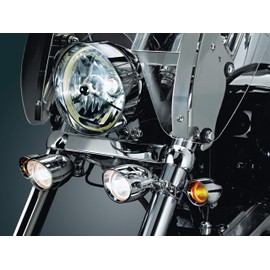 Kuryakyn 4023 Motorcycle Lighting Hardware Component: P-Clamp with 5/16" Mounting Hole, Universal Fit for 1-1/8" or 1-1/4" Diameter Engine Guards/Tubing, Gloss Black, Pack of 1