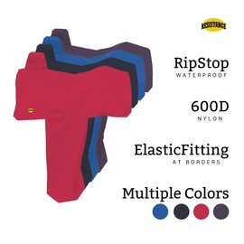 RESISTANCE Heavy Denier Waterproof Reflective Nylon Western Saddle Cover - Made to Fit Standard-Size Western Saddle