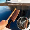 Hand Broom Cleaning Brushes-Soft Bristles Dusting Brush for Cleaning Car/Bed/Couch/Draft/Garden/Furniture/Clothes,Wooden