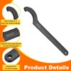 HARFINGTON C Hook Spanner Wrench, 40-42mm C Pin Motorcycle Shock