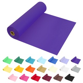 JHDZDHY 54 Inch X 100 Feet Plastic Table Cover Roll Premium Disposable Plastic Tablecloth for All Type/Shape Tables | Picnic, Party, Banquet, Birthdays, Weddings (Purple, 54 Inch X 100 Feet)