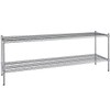 PRO&Family 18" x 72" NSF Chrome 2 Wire Shelf Kit