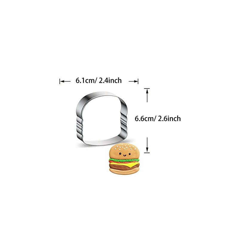 WDYJMALL Ausstechform in Hamburger-Brotform
