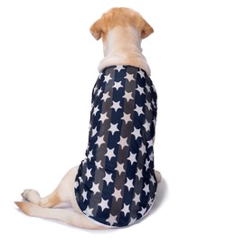 HDKUW Pet Clothes,Dog Summer T-Shirt Cool Breathable Sunscreen Dog Vest Clothes Outfit Costume for Medium Large Dogs Blue Star 7XL