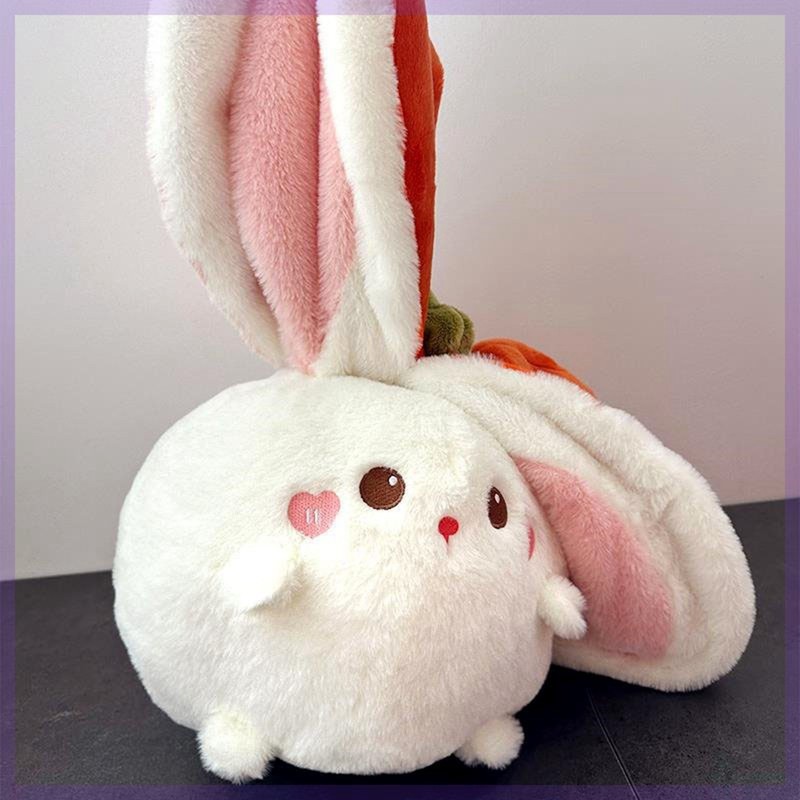 Animal Plush Doll Adorable Soft Reversible Persimmon Plush Toy Pillow