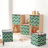 Bacati - Large Storage Tote Mix N Match Ikat Chevron/Dots