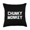 Grumpy Rules Chunky Monkey Throw Pillow, 18x18, Multicolor