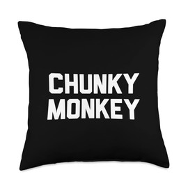 Grumpy Rules Chunky Monkey Throw Pillow, 18x18, Multicolor