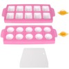 2 Dumpling Molds, 1 White Spatula, Pink Ravioli Mold, 10