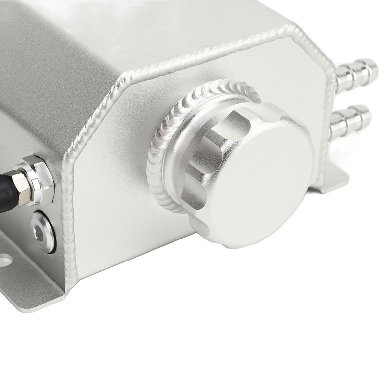 Universal Engine Coolant Expansion Tank 1L Aluminum Alloy Overflow Reservoir