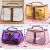 Siomlana Transparent PVC Makeup Pouch, Toiletry Pouch, Large Capacity, Waterproof,