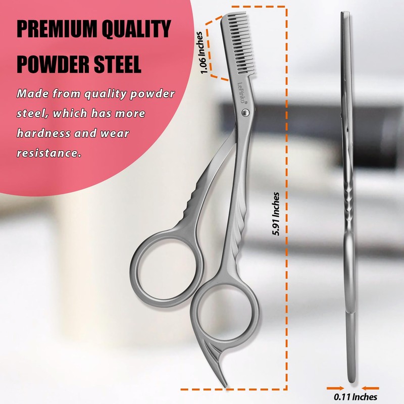 Eyebrow Trimming Scissors with Combs, Eyebrow Trimmers, Eyebrows Shaping Grooming