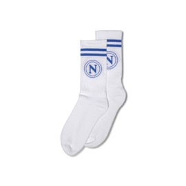 hermet Unisex Calza in Cotone Napoli Socks Set of 2, white/black