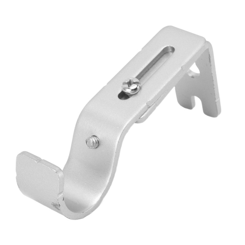 6PCS Curtain Rod Brackets Iron Adjustable Window Curtain Rod Support
