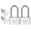 PATIKIL Keyed Padlock 58mm (2-1/4"), 2 Pcs Keyed Different Locks