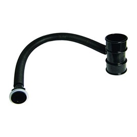 FloPlast RVM1B RVM1B-Black Rainwater Diverter (Conects to 50MM Round Downpipe), Black