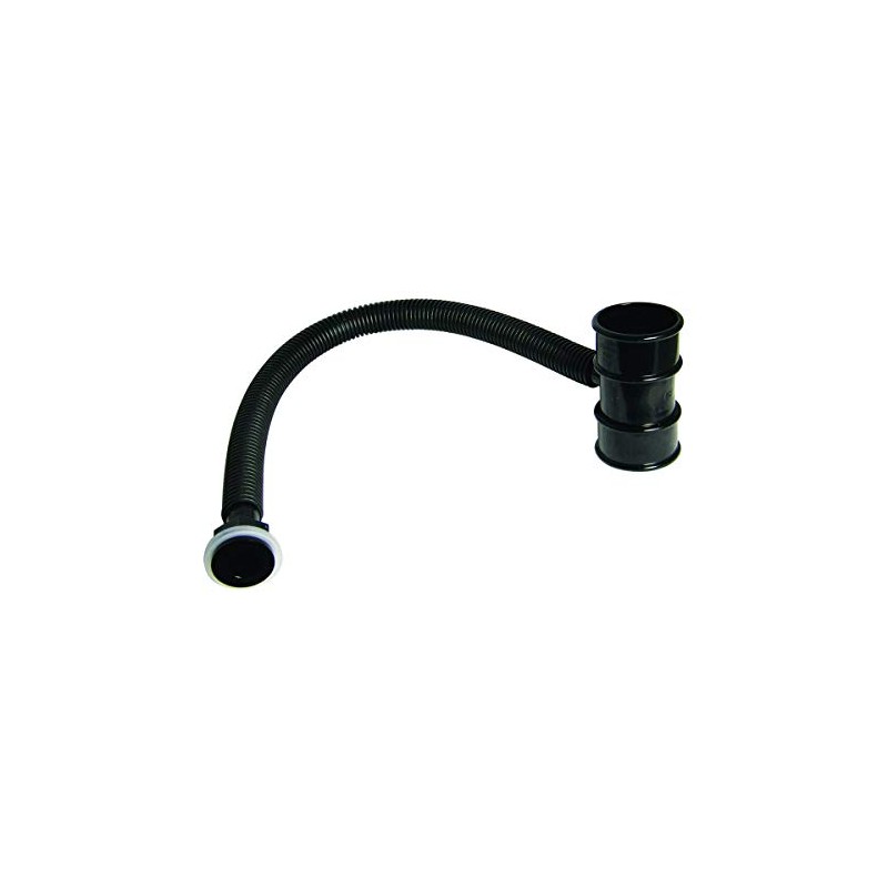 FloPlast RVM1B RVM1B-Black Rainwater Diverter (Conects to 50MM Round Downpipe),