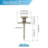 sourcing map 50 Pcs Double Headed Picture Hanging Nail, Zinc