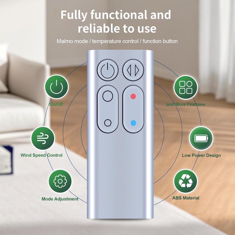 CLVIZCXOM AM04 AM05 Fan Remote Control Replacement Compatible with Dyson