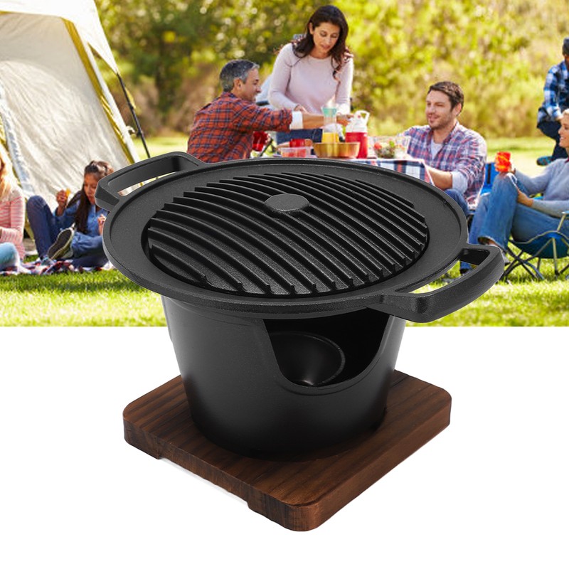Mini BBQ Grill Set Anti Stick Food Grade Material Tabletop