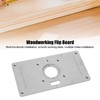 Denash Router Table Plate, Aluminum Alloy, Plunge Base, Multi-Functional Installation,
