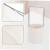 IWOWHERO Cosmetic Box Plastic Brush Bucket Travel Makeup Case Brush