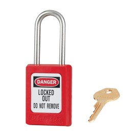 Master Lock Safety M/Lock Lockout Padlock RED KA 12F001 S31KARED, One-Size