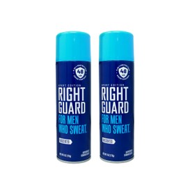 Right Guard Sport 6 Ounce Aerosol Unscented 48Hr Antperspirant (177ml) (Pack of 2)